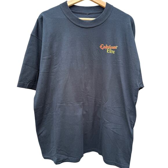 Vintage 2003 Gibson Epiphone Elite Guitar Second to None Black Shirt Men's XL - Picture 2 of 6